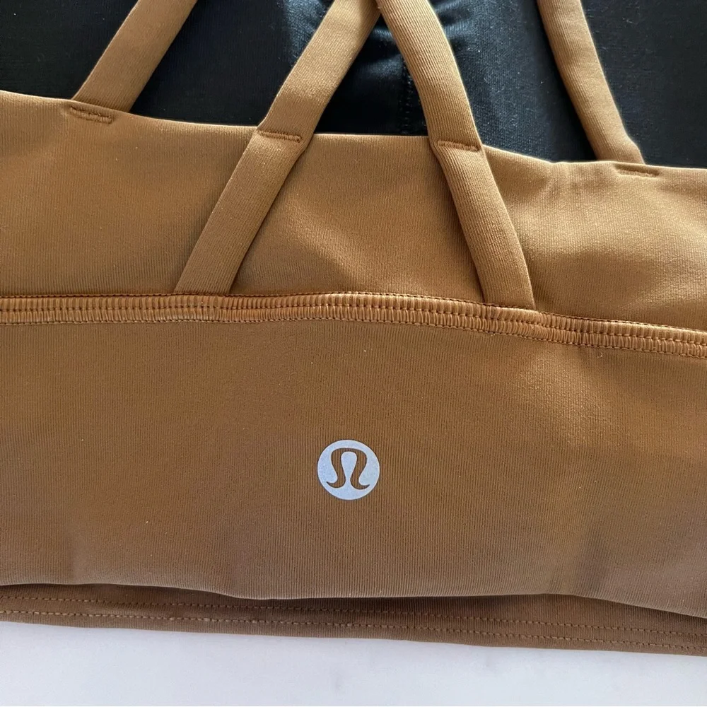 lululemon athletica Brown Cross-Back Sports Bra